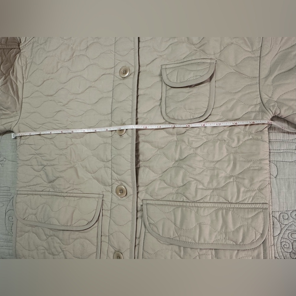 MATE the Label Organic Cotton Quilted Chore Jacket • XS • NWT • Natural - Picture 9 of 12